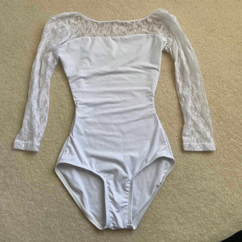 White Lace Leotard